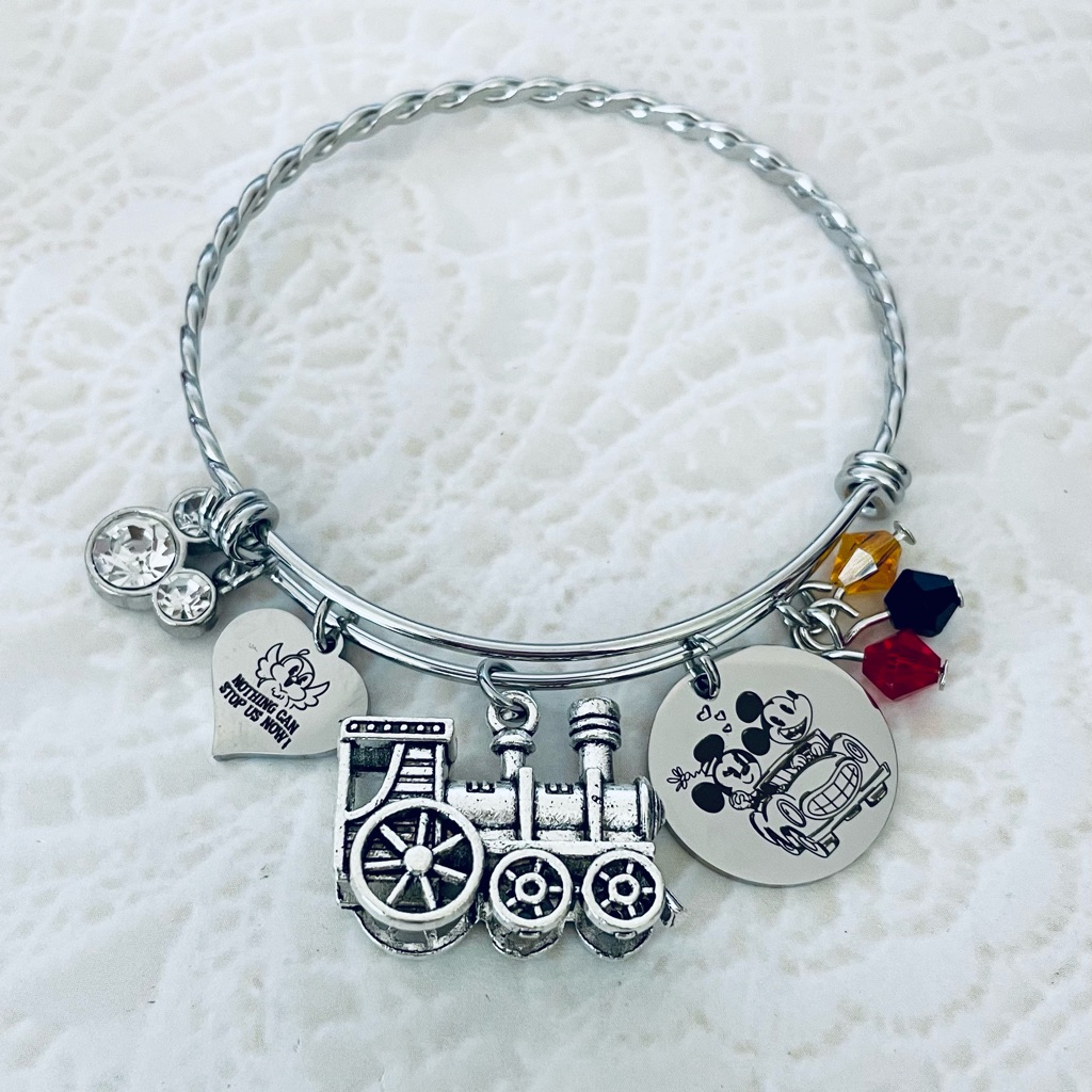 Mickey And Minnie Mouse Runaway Railway Charm Bracelet